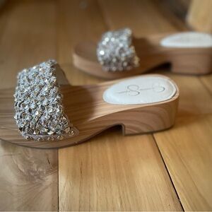 Jessica Simpson Silver Embellished Sandals